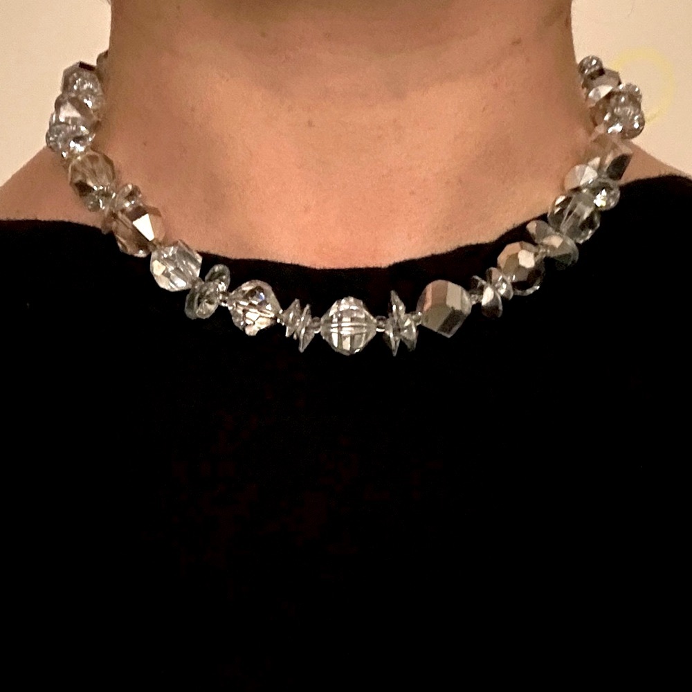 Vendome Vintage Silver Beaded Necklace